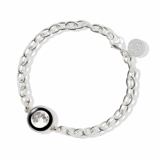 Moonglow Silver Link Bracelet 7D