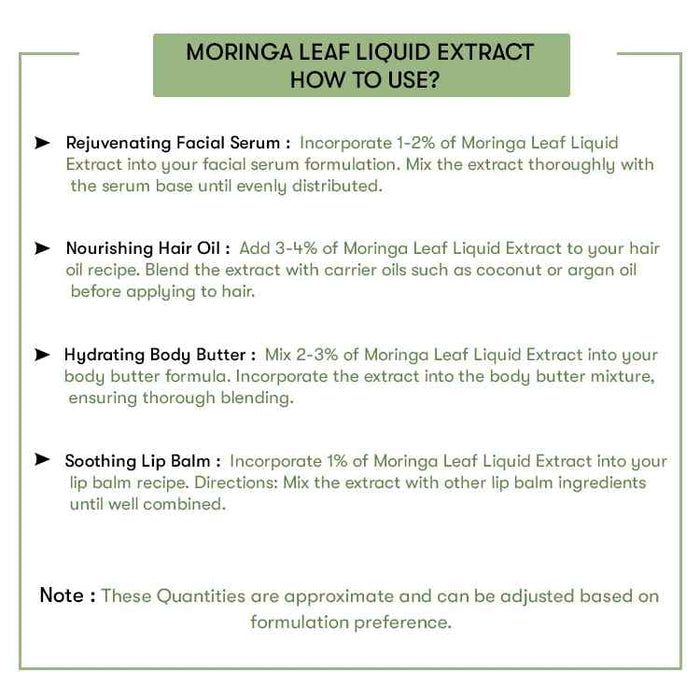 How to use Moringa Leaf Liquid Extract
