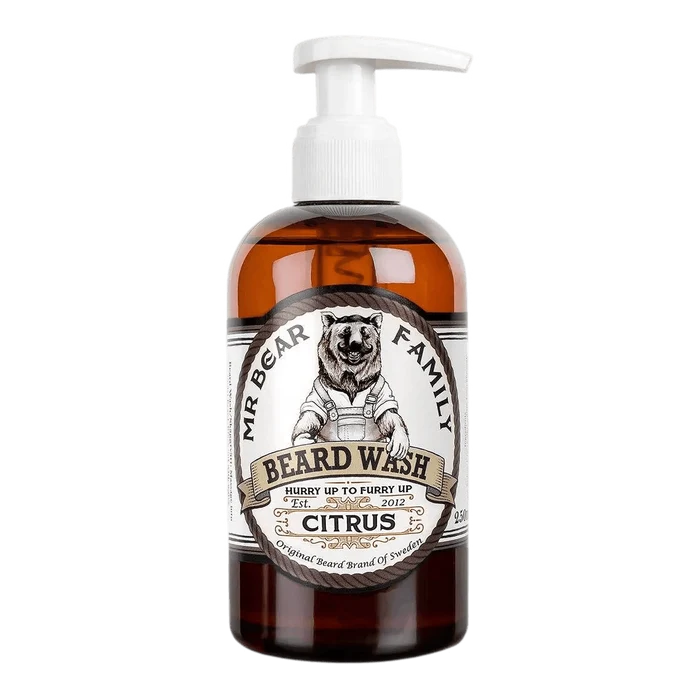 Mr Bear Family Beard Wash skjeggsjampo - Citrus