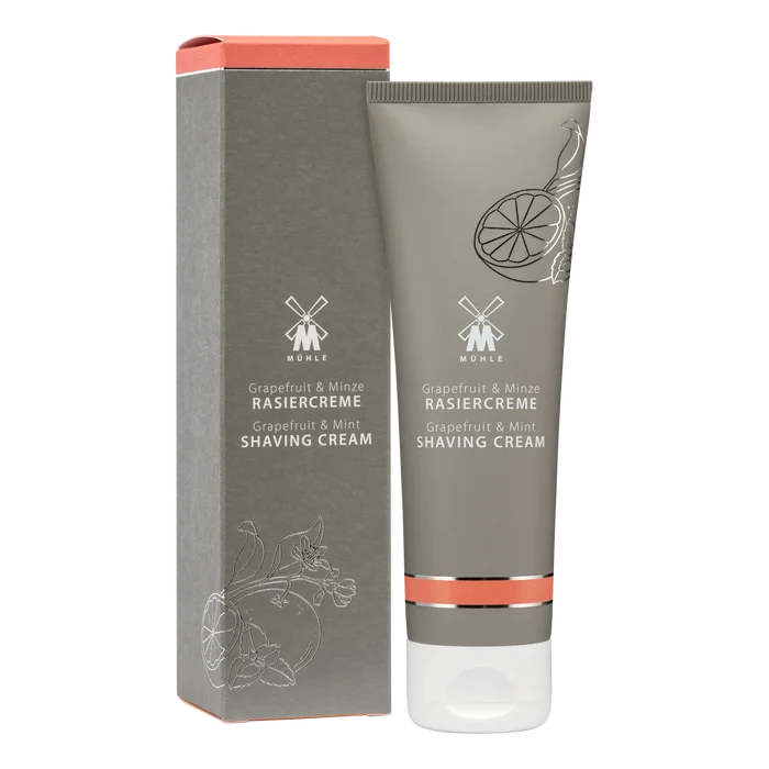 Mühle barberkrem i tube Grapefrukt og mynte