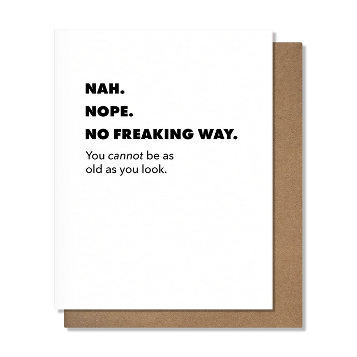 Nah Nope - Birthday Card
