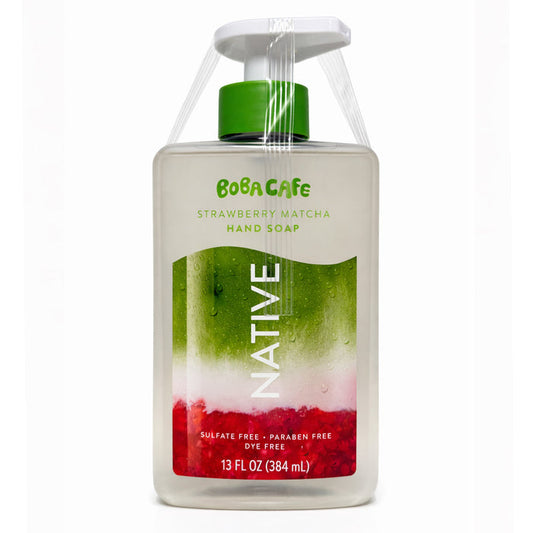 Native  Hand Soap - Boba Cafe Strawberry Matcha. Warm Everyday Luxury