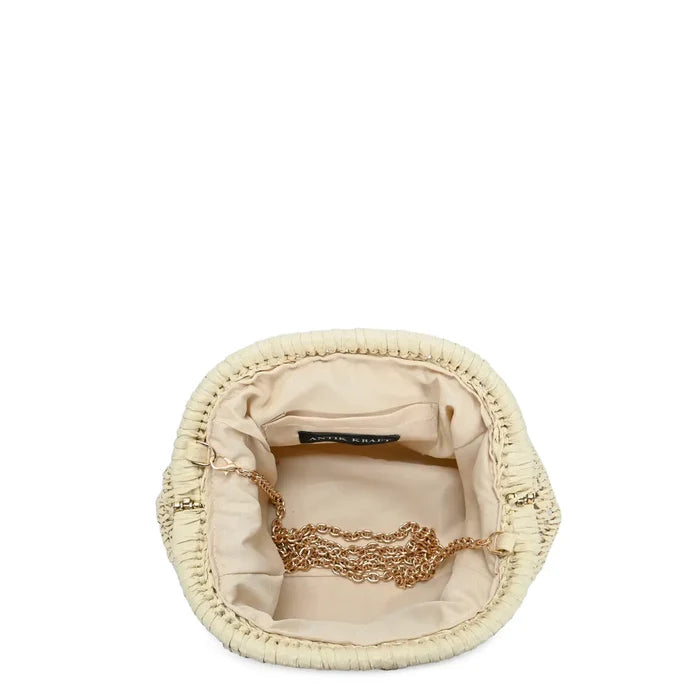 Natural - The Brynn Straw Clutch