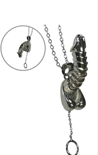 Novelty Pull Chain Pendant Necklace – Fun Statement Jewelry | Gold, Silver, Black, Rainbow