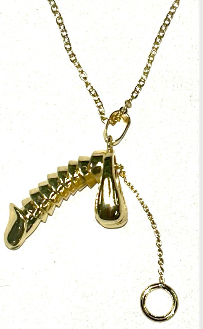 Novelty Pull Chain Pendant Necklace – Fun Statement Jewelry | Gold, Silver, Black, Rainbow