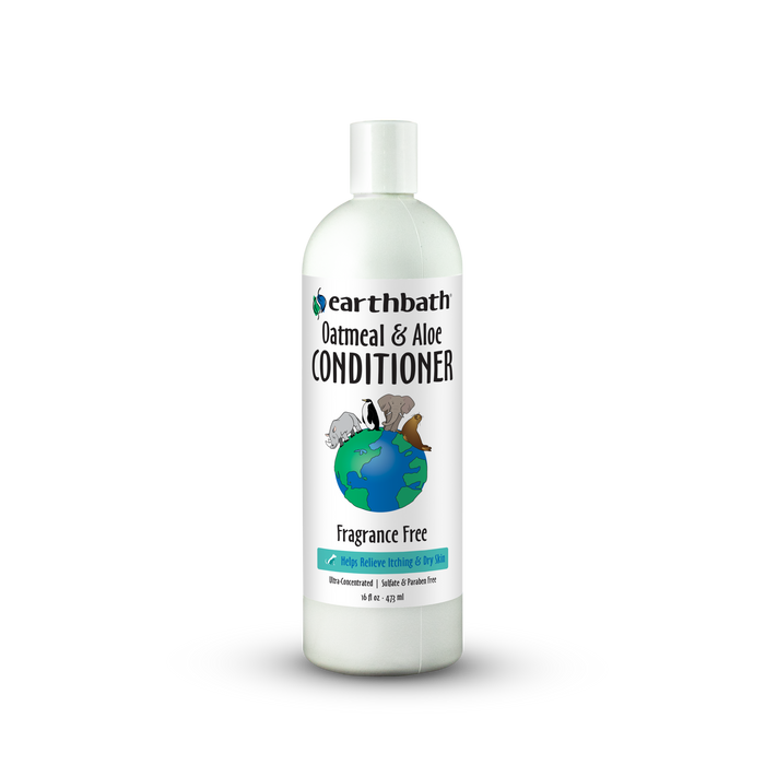 Earthbath Oatmeal & Aloe Conditioner bottle on a white background