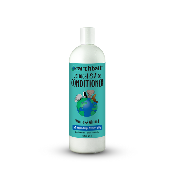 Earthbath Oatmeal & Aloe Conditioner bottle on a white background