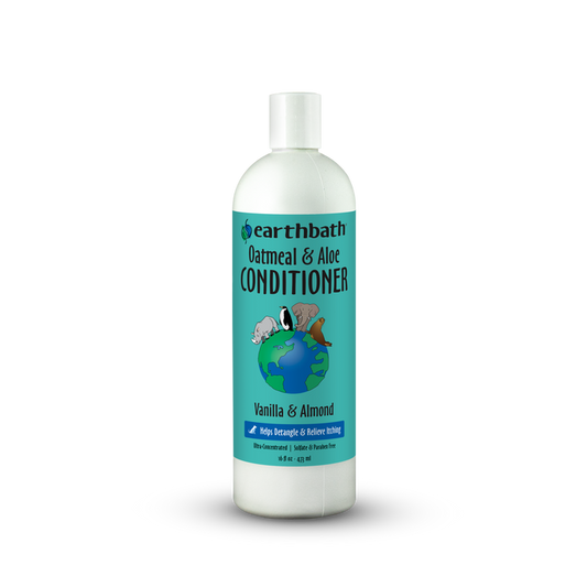 Earthbath Oatmeal & Aloe Conditioner bottle on a white background