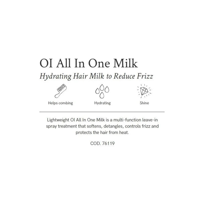 Oi All in One Milk Leave-in Hair Hydrating Spray - 135ml