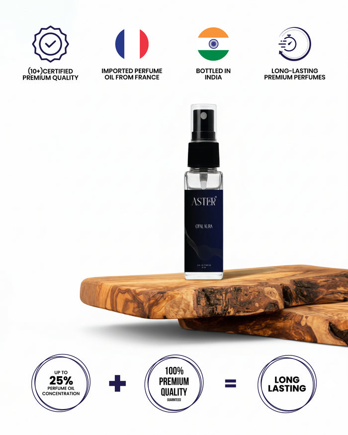 Opal Aura EDP for Men 8ml fragrance bottle