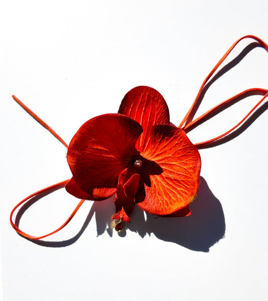 Orange Orchid Chocker