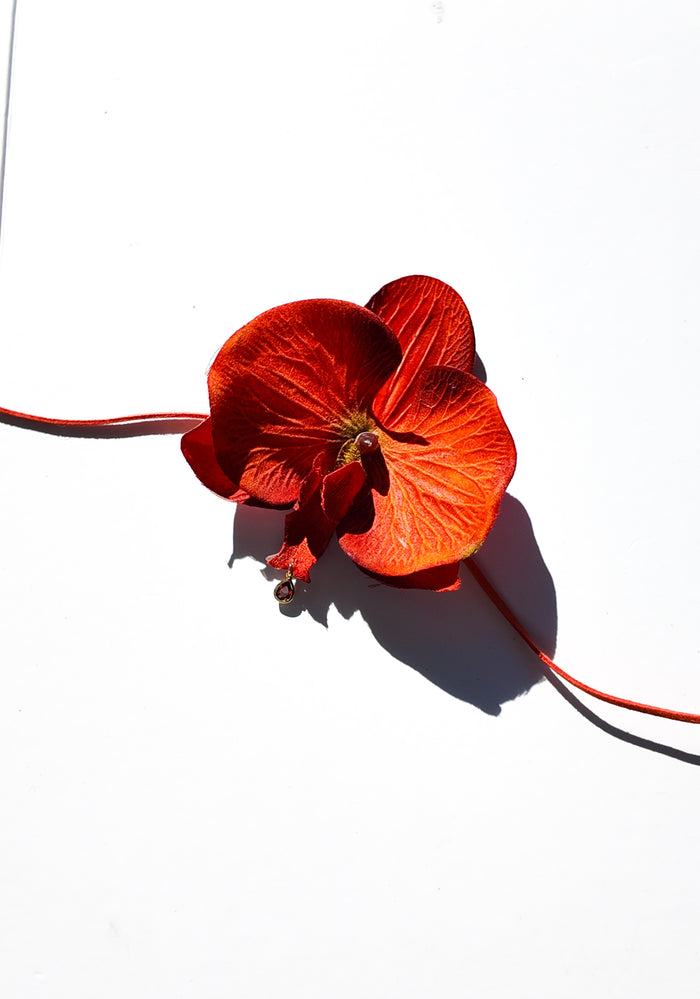 Orange Orchid Chocker