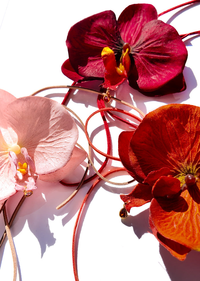 Orange Orchid Chocker