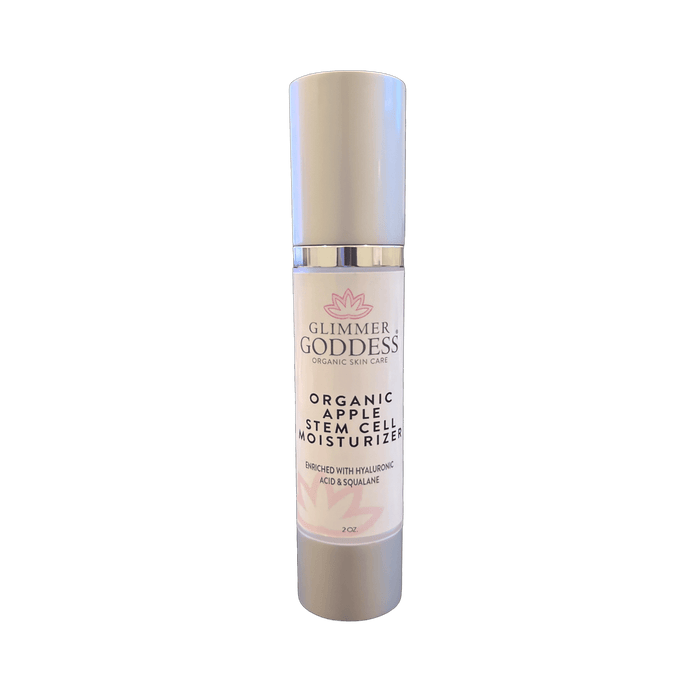 Organic apple stem cell moisturizer with hyaluronic acid & squalane for radiant skin care