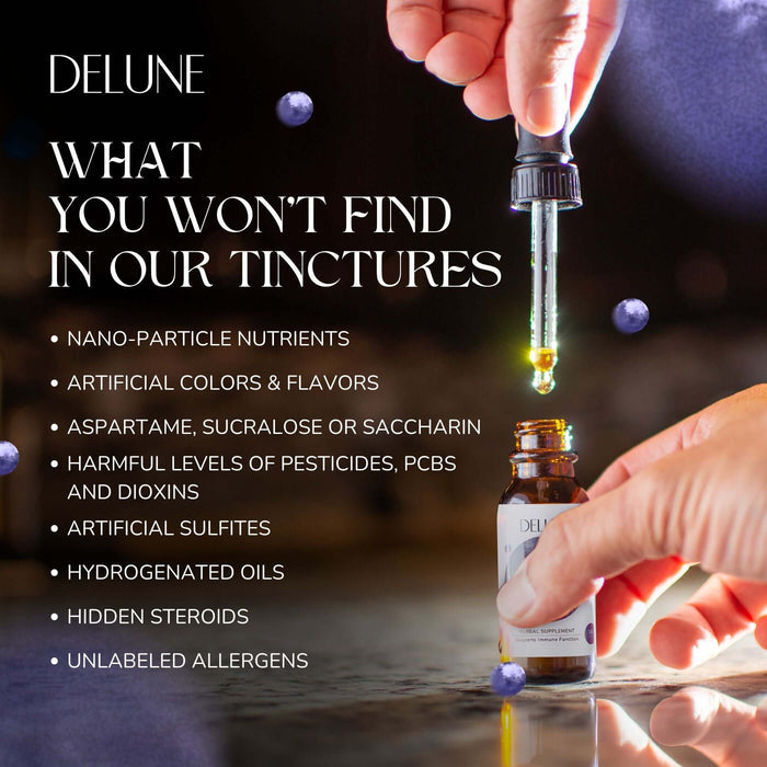 Organic Elderberry Herbal Tincture - Delune