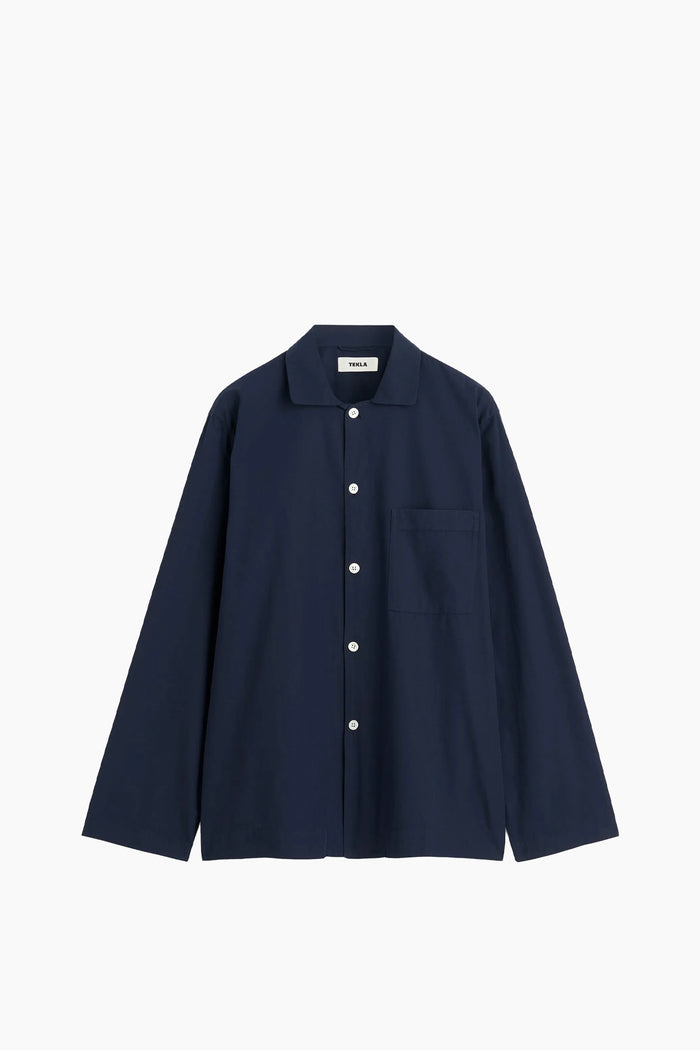 Organic Poplin Sleepwear Long Sleeve Top