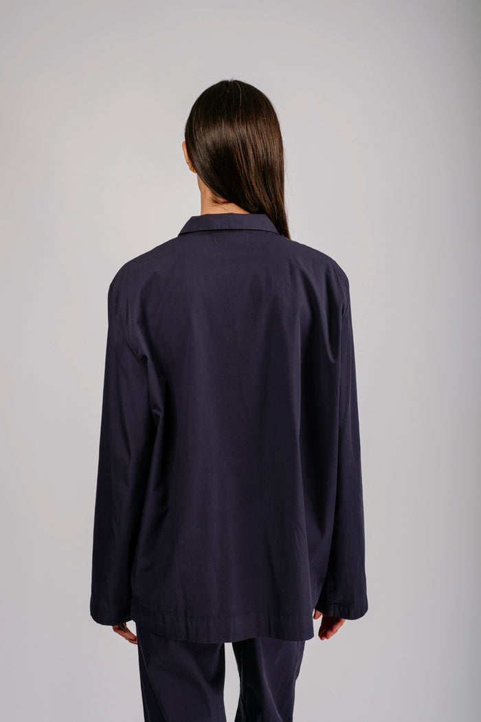 Organic Poplin Sleepwear Long Sleeve Top