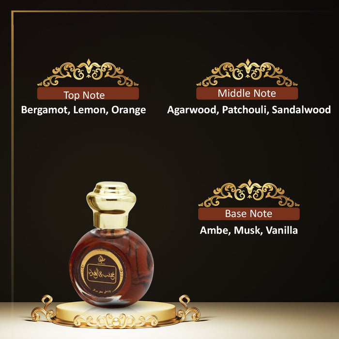 Otoori Khashab and Oud Attar 15ml Perfume Oil