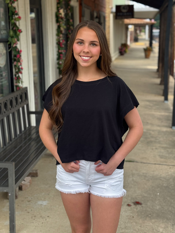 Out & About Top BLACK