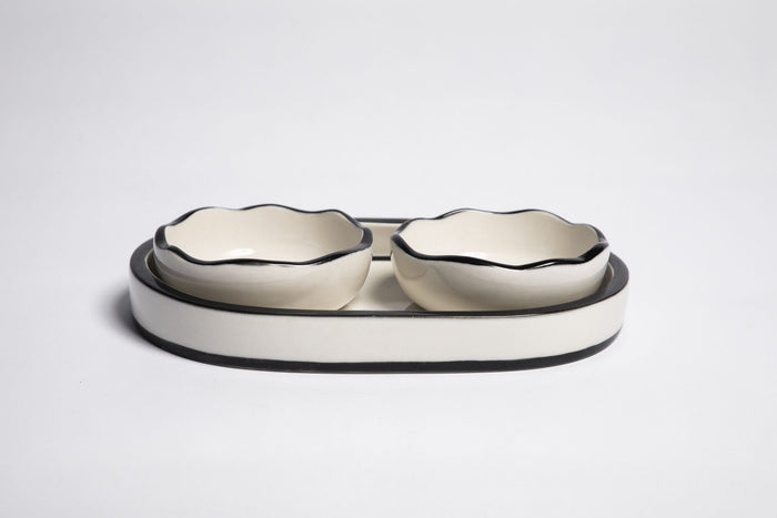 Oval Porcelain Serving Trays
