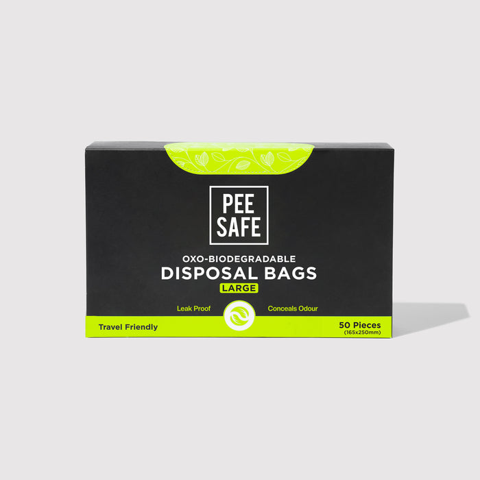 Pee Safe Oxo-Biodegradable Disposable Bags - 50 Bags (Large) *