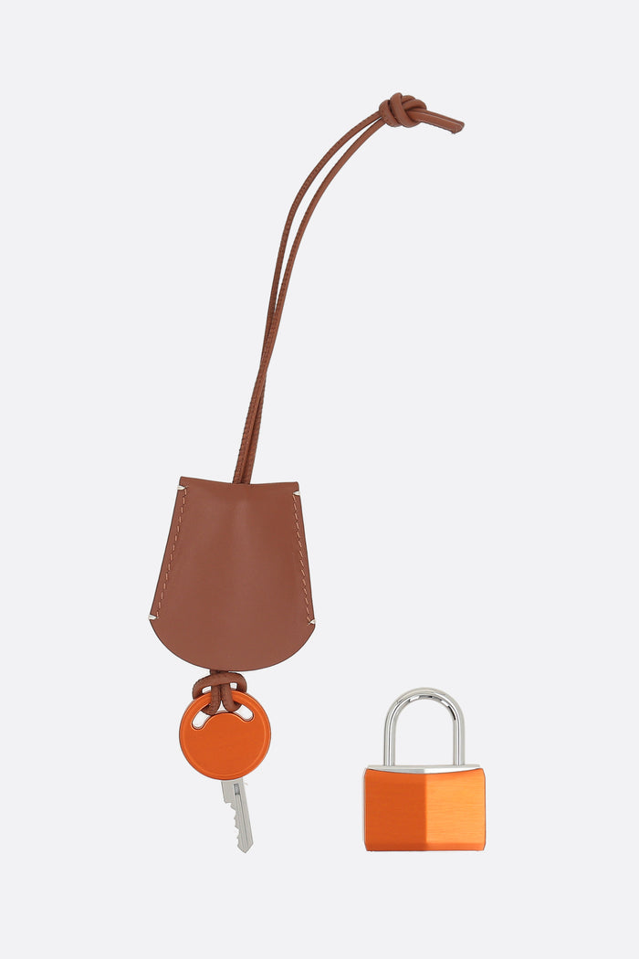 Padlock bag charm