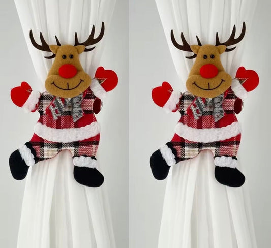 Pair of Christmas Curtain Buckle Tieback