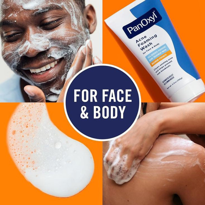 PanOxyl Acne Foaming Wash Benzoyl Peroxide 10% Maximum Strength.