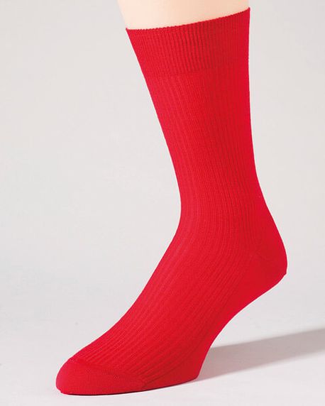 Pantherella Wool Rich Ankle Socks - Red - Country Collection