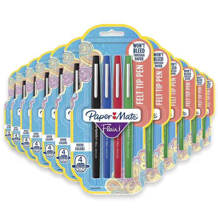 Paper Mate Flair Assorted Felt Tip Pens - 4Ct - 24 Pack