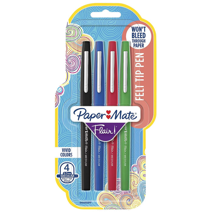 Paper Mate Flair Assorted Felt Tip Pens - 4Ct - 24 Pack