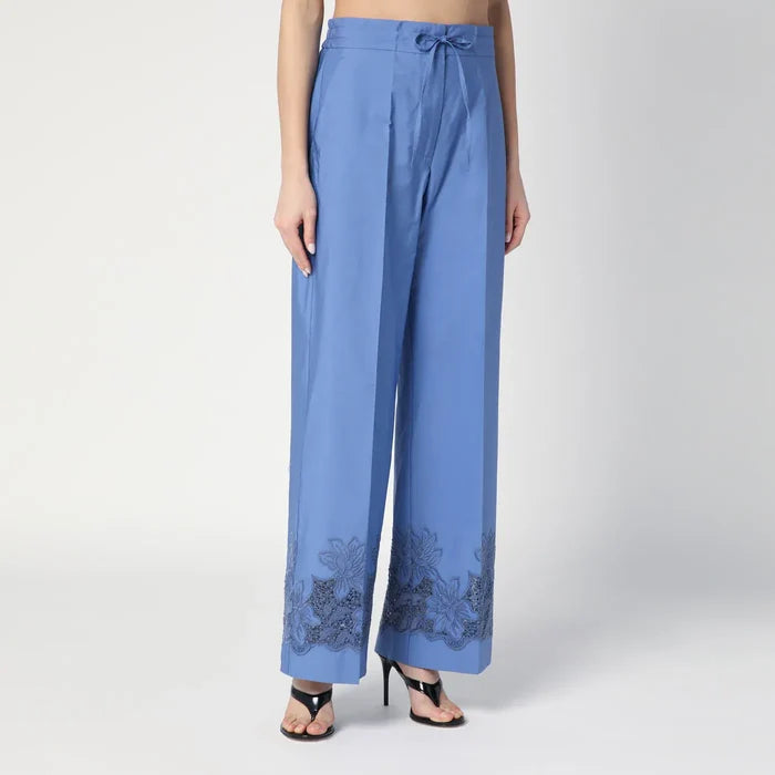 P.A.R.O.S.H. - Embroidered cotton pants Brand Pants M