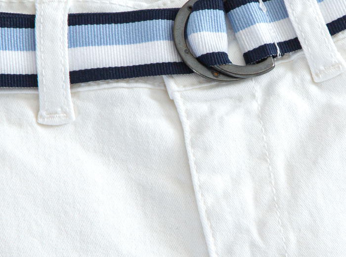 PATACHOU White twill shorts
