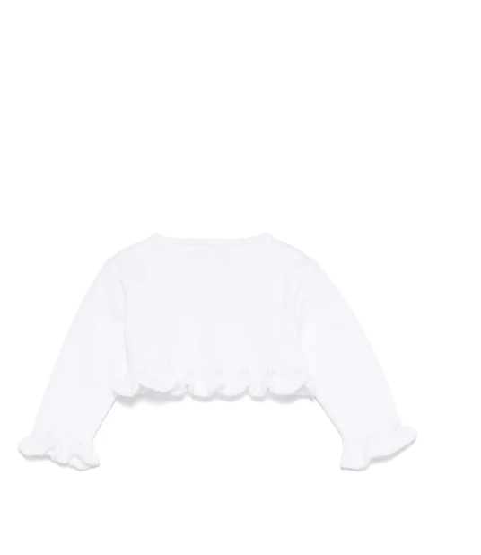 PAZ RODRIGUEZ WHITE COTTON CARDIGAN