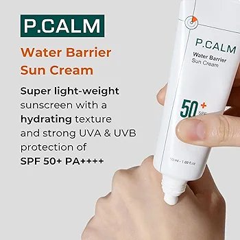 P.calm Water Barrier Sun Cream Spf 50 + PA++++ 50 ml