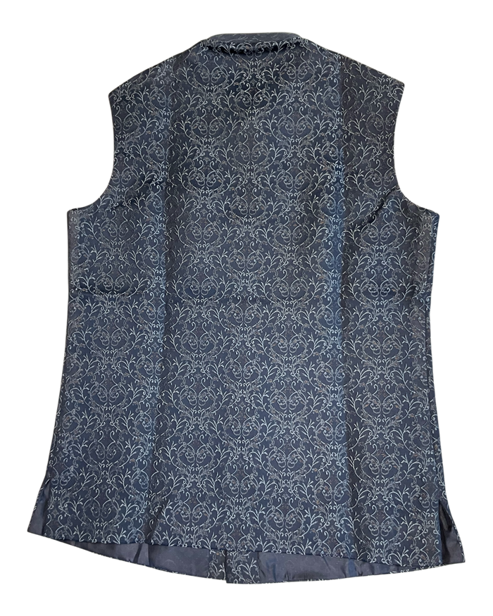 Petrol Blue - Premium Banarasi Handloom Brocade - Mens Indian Waistcoat - UK Stock - 24 hr Dispatch - VNS2604 03KP26