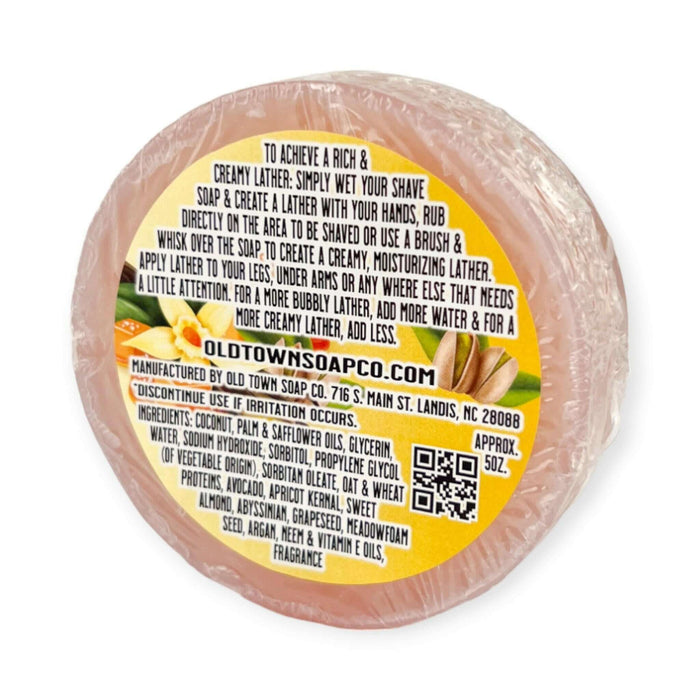Pistachio & Salted Caramel Shave Soap - Old Town Soap Co.