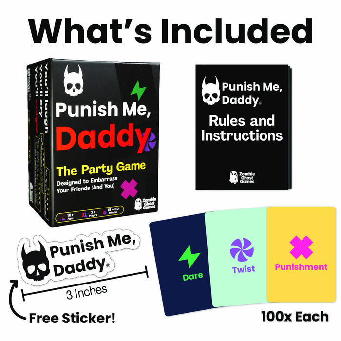 Punish Me, Daddy Party Game with Over 1,000,000 Combinations