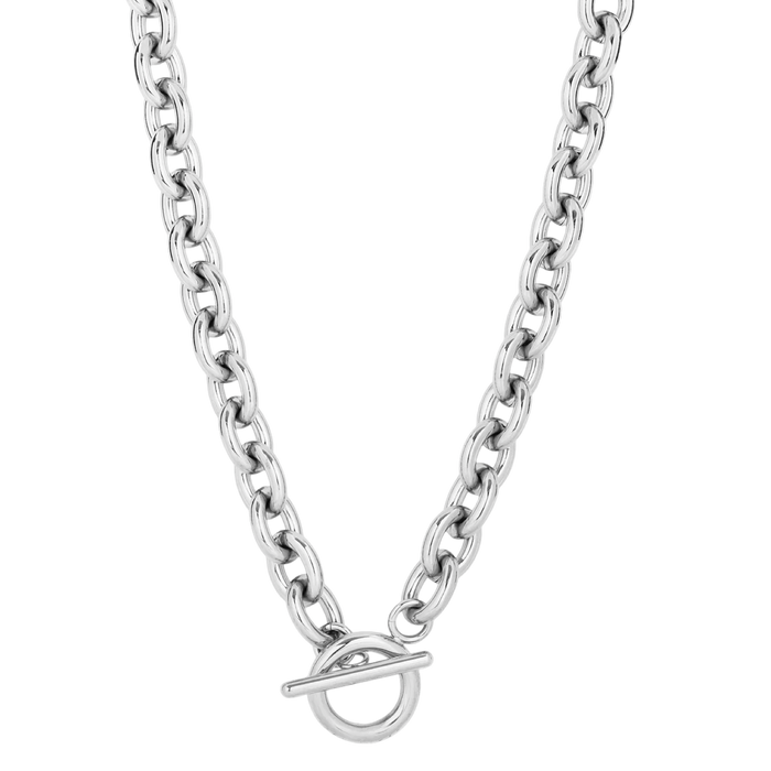 QUDO necklace, QUDO Cortina necklace, toggle chain necklace, silver chain necklace, interchangeable jewelry, QUDO silver jewelry, luxury fashion jewelry, layered necklace, statement necklace, silver toggle necklace, customizable jewelry, boutique jewelry, fashion accessories, QUDO accessories, modern silver necklace, designer inspired jewelry, curated jewelry collection, interchangeable charm jewelry, layering chain necklace, elegant silver jewelry
