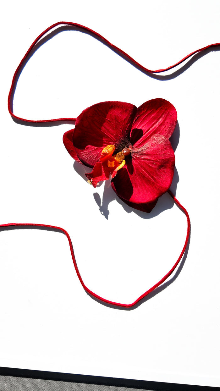 Red Orchid Chocker