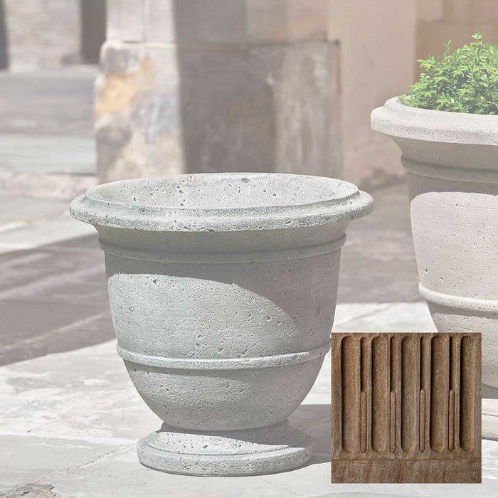 19" W x 17.25" H / Aged Limestone