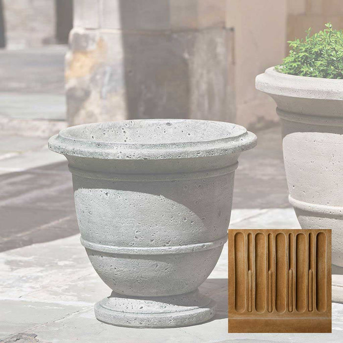 19" W x 17.25" H / Travertine