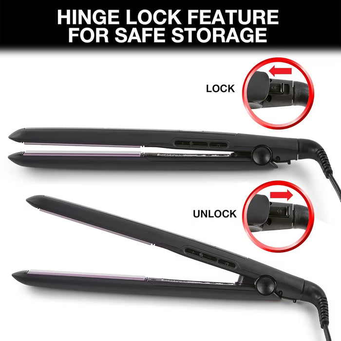 Remington, Flat Iron Hair Straightener – Anti-Static, 30s Heat-Up, 60-Min Auto Shut-Off, Titanium-Ceramic Coating
