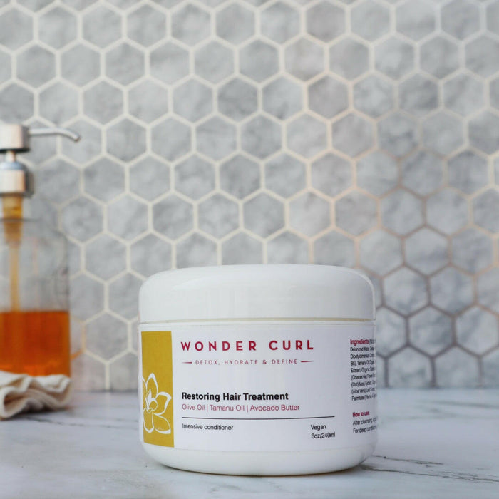 Restoring Hair Treatment with Avocado Butter, Olive Oil and Tamanu Oil