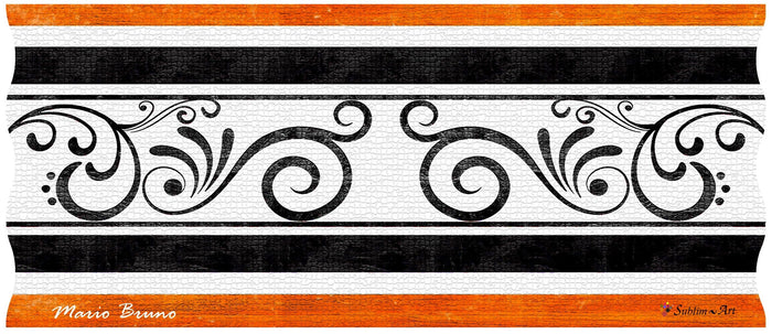 RICCO ITALIA PALIO: Candle Blue-Orange Design by Mario Bruno (Design 6420)