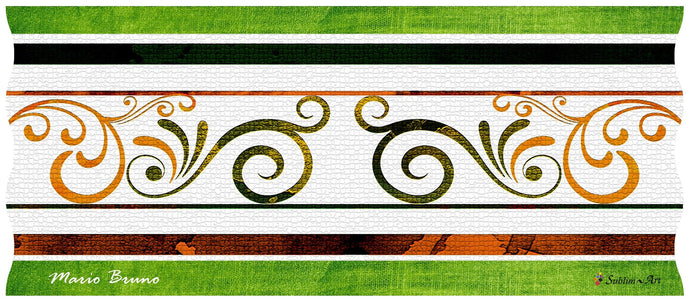 RICCO ITALIA PALIO: Candle Green-Black-Maroon Design by Mario Bruno (Design 6400)
