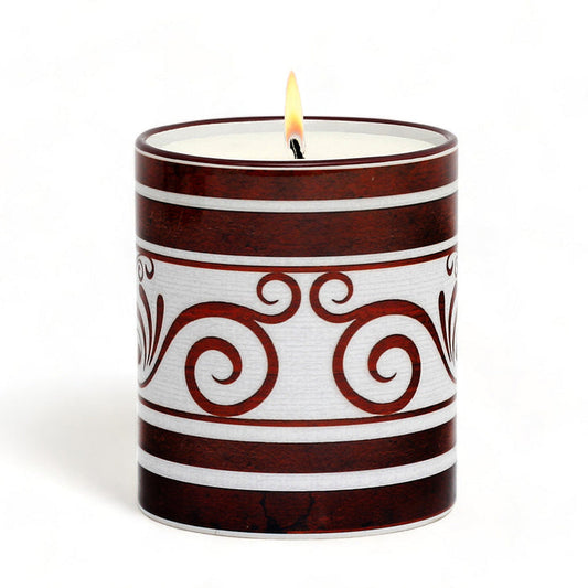 RICCO ITALIA PALIO: Candle Maroon Design by Mario Bruno (Design 6393)