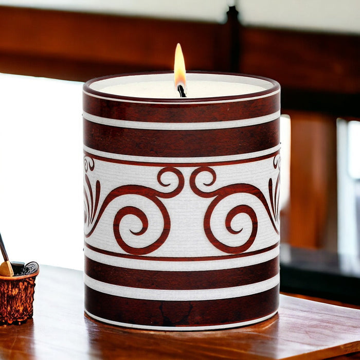 RICCO ITALIA PALIO: Candle Maroon Design by Mario Bruno (Design 6393)