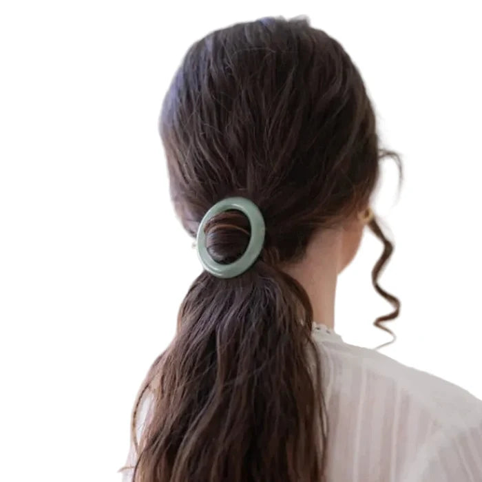Round Barrette Hair Clip