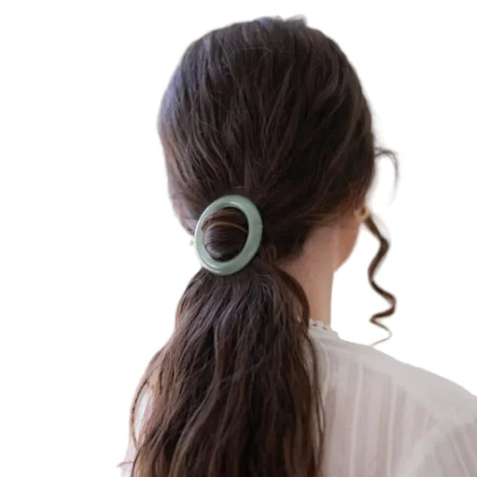 Round Barrette Hair Clip